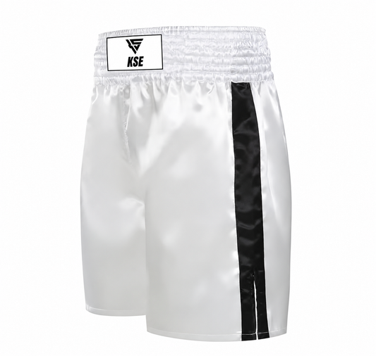 Short de boxe anglaise KSE blanc