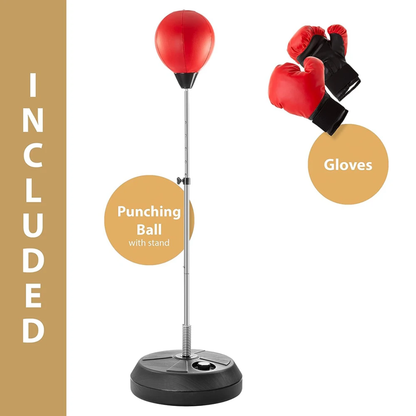 Punching Ball Reflex sur Pied – Entraînement Boxe & Kickboxing