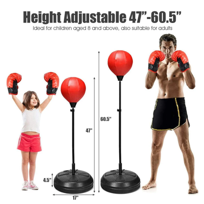 Punching Ball Reflex sur Pied – Entraînement Boxe & Kickboxing