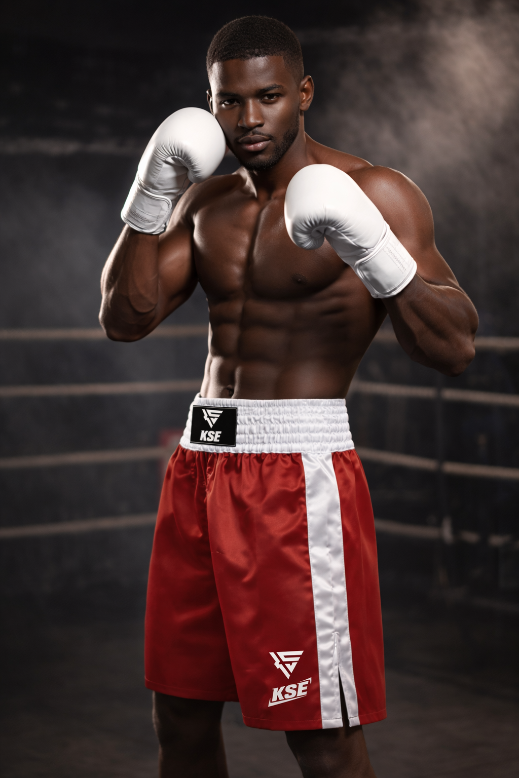 Short de Boxe Anglaise KS EKIP – Rouge Pro